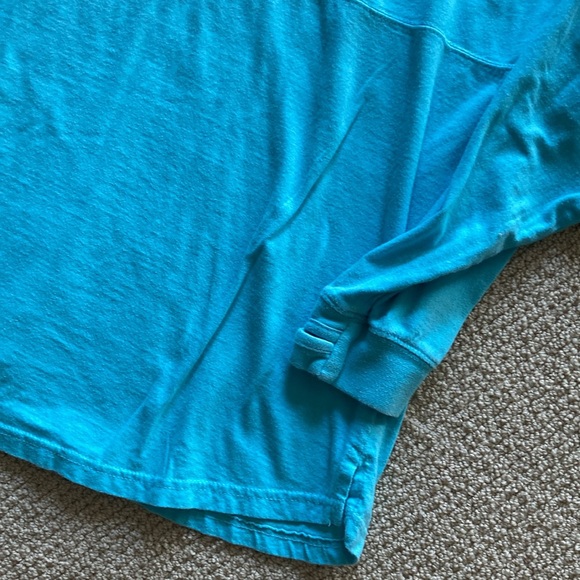 Pressbox Texas Bluebonnets Neon Blue Spirit Jersey Long Sleeve T-Shirt Small EUC - Picture 2 of 8